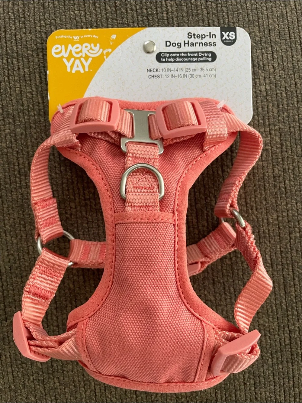 NWT EveryYay Step in Dog Harness - Pink/Coral - Size XS